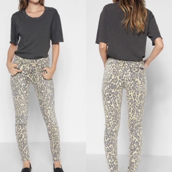 7 for all Mankind Denim - 7FAM The Ankle Skinny Cheetah Print Jeans Size 23